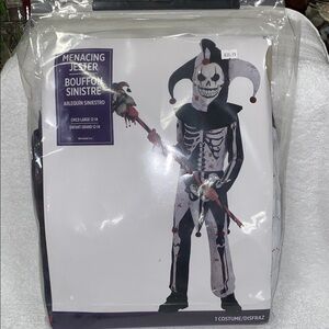 NWT Menacing Jester Kids Costume Halloween
